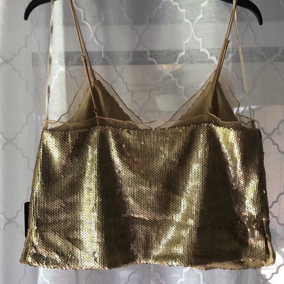 Knit top/ cami - Gold - Picture 2 of 3